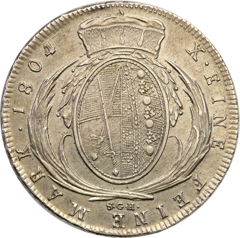 Niemcy, Saksonia. Fryderyk August III (1763-1806). Talar 1804 SGH, Drezno